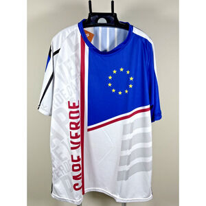 NWT Cape Verde ScudoPro Short Sleeve Flag Jersey Short Sleeve Shirt Men's Sz 3XL
